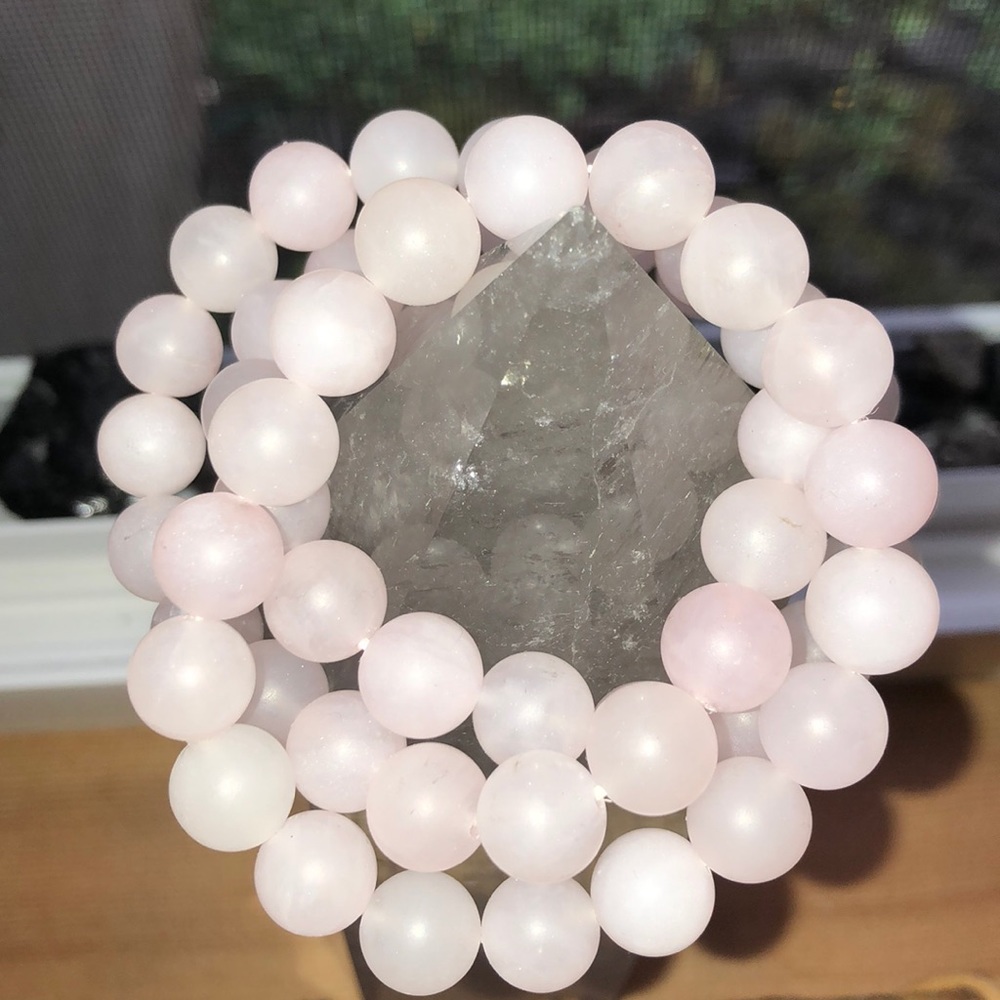 • I love you • Rose Quartz bracelet
